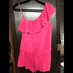 Juicy couture terry cloth off the shoulder romper